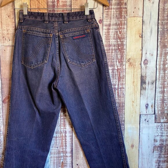 80's Bobbie Brooks Purple Denim High Waisted Jeans Size 27 x 29 - Picture 2 of 6